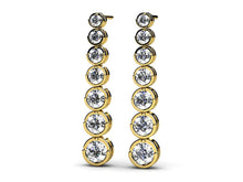 Load image into Gallery viewer, Single Strand Diamond Earrings with 1.01 ct.(finished)