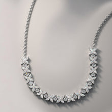 Load image into Gallery viewer, Flowers of Marquise Diamond Necklace with 7.36 ct.(finished) 4x2mm, 2.8mm