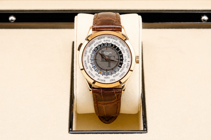 Patek Philippe Complications World Time Rose Gold 38.5 mm Charcoal Gray Dial - 5230R-001