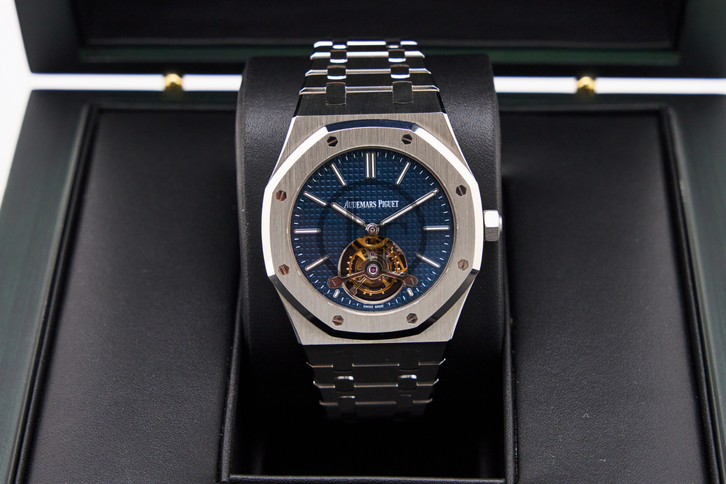 Audemars Piguet Royal Oak Extra-Thin Tourbillon Watch-Blue Dial 41mm-26510ST.OO.1220ST.01