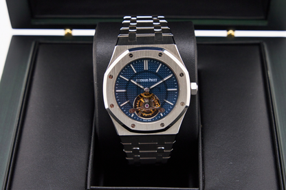 Audemars Piguet Royal Oak Extra-Thin Tourbillon Watch-Blue Dial 41mm-26510ST.OO.1220ST.01