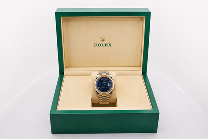 Rolex Day-Date 40 40mm bright blue dial Fluted Bezel President Bracelet - 228239 | 2024 Model