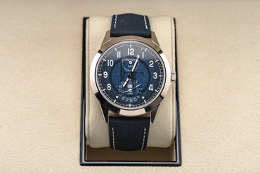 Patek Philippe Calatrava 41mm White Gold Blue Dial Calfskin Strap - 5328G-001 - 2025