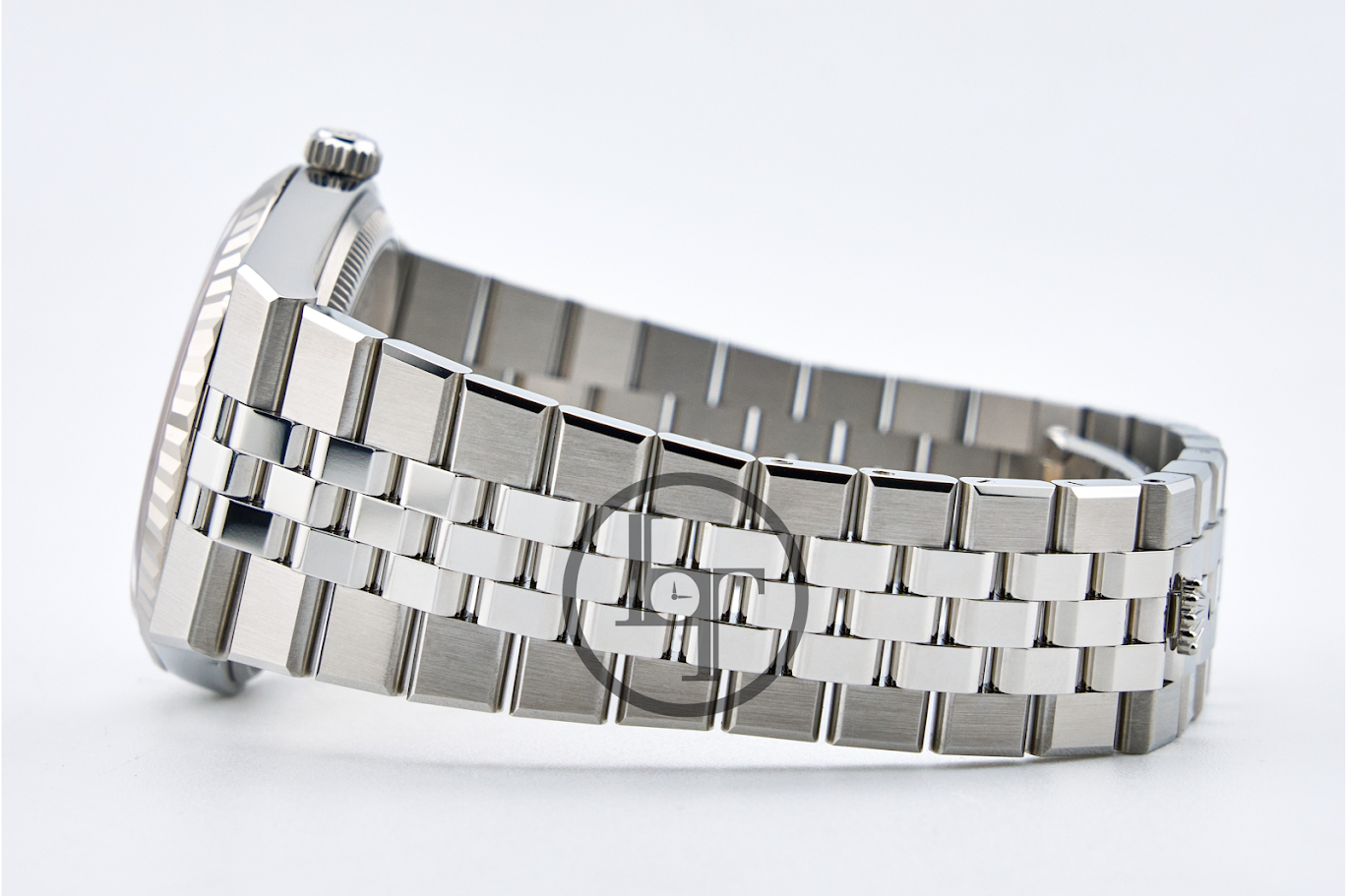 Rolex Land-Dweller 36 White Gold Oystersteel Intense White Honeycomb Motif Dial Fluted Bezel Flat Jubilee Bracelet 127234 - 2025