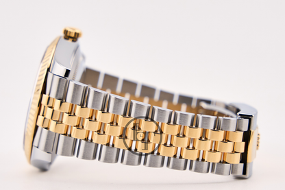 Rolex Steel and Yellow Gold Rolesor Datejust 41 Watch - Fluted Bezel - Silver Index Dial - Jubilee Bracelet - 126333 sij