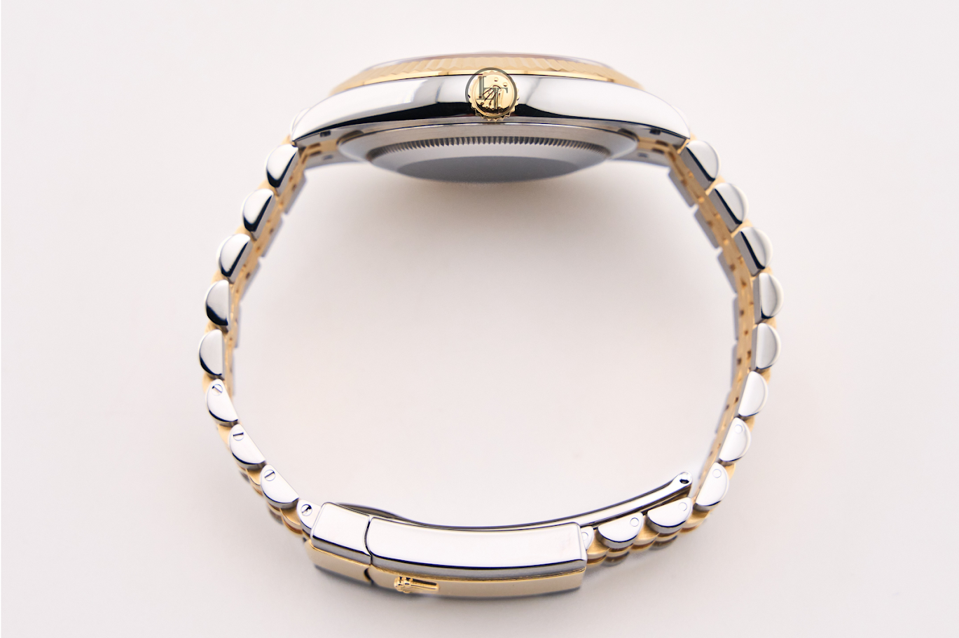 Rolex Steel and Yellow Gold Rolesor Datejust 41 Watch - Fluted Bezel - Silver Index Dial - Jubilee Bracelet - 126333 sij