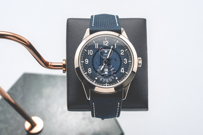 Patek Philippe Calatrava 41mm White Gold Blue Dial Calfskin Strap - 5328G-001 - 2025