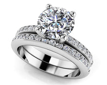 Load image into Gallery viewer, A Dream Come True Bridal Set Diamond with 1.19 ct. (0.75 ct. center diamond) - Luxury Time NYC