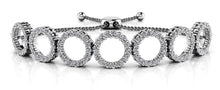 Load image into Gallery viewer, Adjustable Circle Link Diamond Bracelet with 1.55 ct.(finished) 1.4mm - Luxury Time NYC