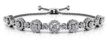 Load image into Gallery viewer, Adjustable Diamond Circle Link Diamond Bracelet with 1.80 ct.(finished) 1.2mm, 2.7mm - Luxury Time NYC