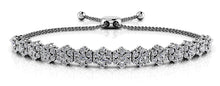 Load image into Gallery viewer, Adjustable Fleur Diamond Bracelet with 1.93 ct.(finished) 1.7mm, 2.2mm - Luxury Time NYC