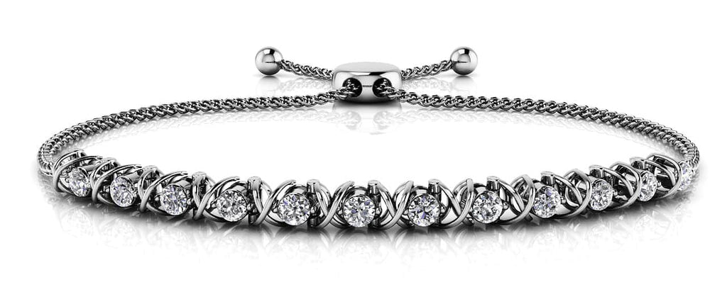 Adjustable X Link Lab - Grown Diamond Bracelet with 1.08 ct.(finished) 3.2mm - Luxury Time NYC