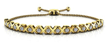 Load image into Gallery viewer, Adjustable Xoxo Diamond Bracelet with 0.39 ct.(finished) 2mm - Luxury Time NYC