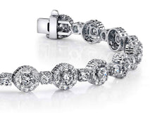 Load image into Gallery viewer, All Diamond Circle Link Bracelet Lab - Grown Diamond with 6.91 ct.(finished) 1.3mm, 3.2mm - Luxury Time NYC