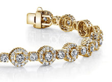 Load image into Gallery viewer, All Diamond Circle Link Diamond Bracelet with 5.59 ct.(finished) 1.2mm, 2.7mm - Luxury Time NYC