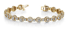 Load image into Gallery viewer, All Diamond Circle Link Diamond Bracelet with 5.59 ct.(finished) 1.2mm, 2.7mm - Luxury Time NYC