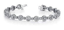 Load image into Gallery viewer, All Diamond Circle Link Diamond Bracelet with 5.59 ct.(finished) 1.2mm, 2.7mm - Luxury Time NYC