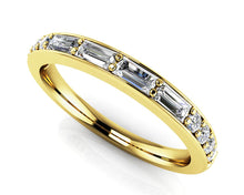 Load image into Gallery viewer, Alluring Baguette And Round Diamond Anniversary Band Diamond with 0.46 ct.(finished) 3.2x1.5mm, 1.7mm - Luxury Time NYC