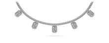 Load image into Gallery viewer, Alluring Diamond Tennis Diamond Necklace with 8.17 ct.(finished) 5x3mm, 1.1mm, 2.2mm - Luxury Time NYC