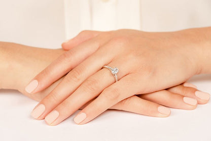 Alluring Oval Lab - Grown Diamond Engagement Ring with 1.92 ct. (1.60 ct. center diamond) - Luxury Time NYC