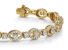 Load image into Gallery viewer, Almond Link Diamond Bracelet with 4.18 ct.(finished) 1.2mm, 2.7mm - Luxury Time NYC