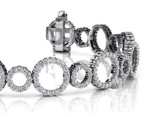 Load image into Gallery viewer, Alternating Diamond Circle Link Diamond Bracelet with 4.16 ct.(finished) 1.4mm - Luxury Time NYC