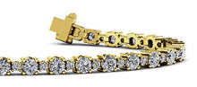 Load image into Gallery viewer, Alternating Diamond Tennis Bracelet with 3.24 ct.(finished) 1.4mm, 2.6mm - Luxury Time NYC