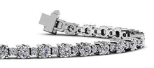 Load image into Gallery viewer, Alternating Diamond Tennis Bracelet with 3.24 ct.(finished) 1.4mm, 2.6mm - Luxury Time NYC