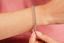 Load image into Gallery viewer, Alternating Diamond Tennis Bracelet with 3.24 ct.(finished) 1.4mm, 2.6mm - Luxury Time NYC