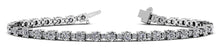 Load image into Gallery viewer, Alternating Diamond Tennis Bracelet with 4.38 ct.(finished) 1.7mm, 3.1mm - Luxury Time NYC