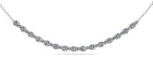 Load image into Gallery viewer, Alternating Diamond Tennis Diamond Necklace with 1.41 ct.(finished) 1.4mm, 2.6mm - Luxury Time NYC