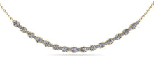 Load image into Gallery viewer, Alternating Diamond Tennis Diamond Necklace with 1.41 ct.(finished) 1.4mm, 2.6mm - Luxury Time NYC