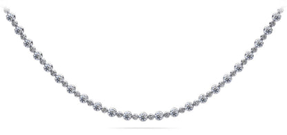 Alternating Diamonds Diamond Necklace with 6.11 ct.(finished) 1.7mm, 2.7mm - Luxury Time NYC