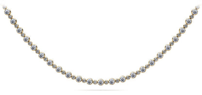 Alternating Diamonds Diamond Necklace with 8.86 ct.(finished) 2.2mm, 3.2mm - Luxury Time NYC