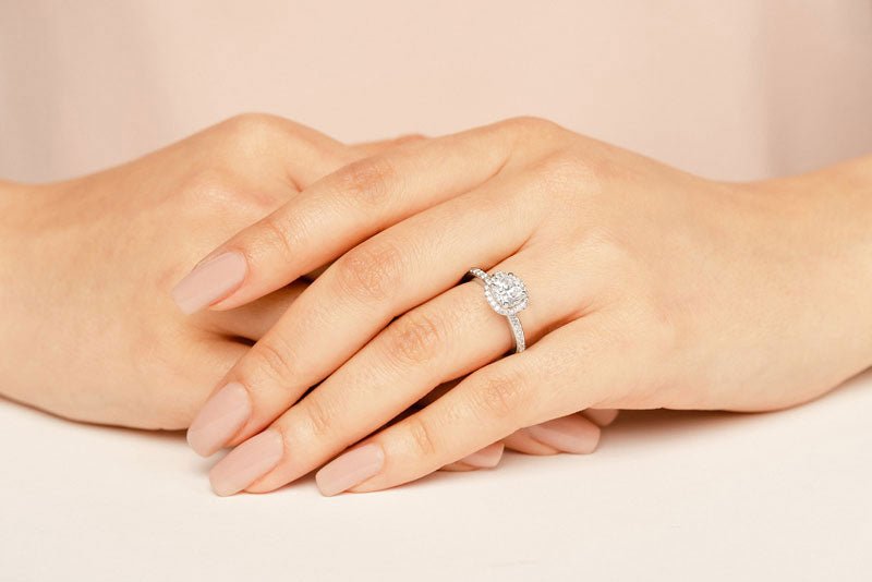 Always Yours Lab - Grown Diamond Engagement Ring with 0.82 ct. (0.50 ct. center diamond) - Luxury Time NYC