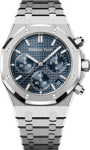 Audemars Piguet 41mm Royal Oak Chronograph Stainless Steel Blue Dial | 26240ST.OO.1320ST.05 - Luxury Time NYC