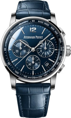 Audemars Piguet Code 11.59 Chronograph 41mm White Gold Blue Dial | 26393BC.OO.A321CR.01 - Luxury Time NYC