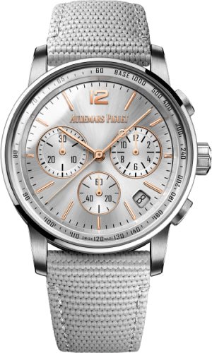 Audemars Piguet Code 11.59 Chronograph 41mm White/Rose Gold Grey Dial - 26393CR.OO.A008KB.01 - Luxury Time NYC