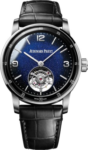 Audemars Piguet Code 11.59 Flying Tourbillon 41mm White Gold Blue Aventurine Dial | 26396BC.OO.D002CR.01 - Luxury Time NYC