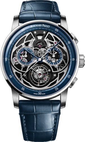 Audemars Piguet Code Flying Tourbillon 41mm White Gold Blue