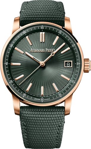 Audemars Piguet Code 11.59 Selfwinding 41mm Pink Rose Gold Green Dial | 15210OR.OO.A056KB.01 - Luxury Time NYC