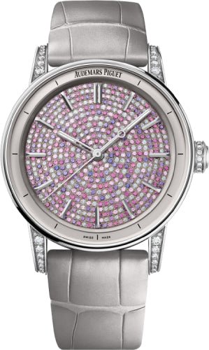 Audemars Piguet Code 11.59 Selfwinding White Gold 38 mm Pink Sapphires & Diamond Dial | 77410BC.ZZ.D132CR.01 - Luxury Time NYC