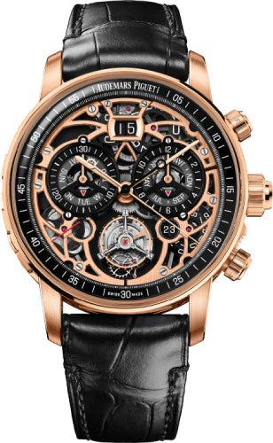 Audemars Piguet Code 11.59 Ultra - Complication Universelle RD#4 42mm Rose Gold Skeleton Dial | 26398OR.OO.D002CR.01 - Luxury Time NYC