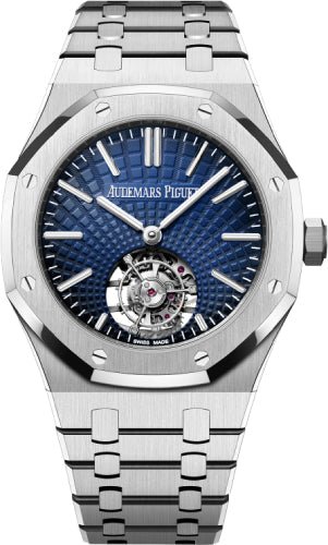 Audemars Piguet Flying Tourbillon 41mm Stainless Steel Blue Dial | 26530ST.OO.1220ST.01 - Luxury Time NYC