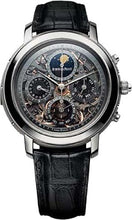 Load image into Gallery viewer, Audemars Piguet Jules Audemars Grande Complication 42mm Black Skeleton Perpetual Calendar Titanium Leather | 25996TI.OO.D002CR.02 - Luxury Time NYC