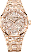 Load image into Gallery viewer, Audemars Piguet Royal Oak 34mm Self Winding Pink Rose Gold Diamond Dial - 77452OR.ZZ.1365OR.01 - Luxury Time NYC