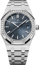 Load image into Gallery viewer, Audemars Piguet Royal Oak 34mm Stainless Steel Blue Dial Diamond Bezel | 77351ST.ZZ.1261ST.01 - Luxury Time NYC