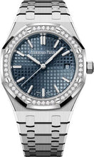 Load image into Gallery viewer, Audemars Piguet Royal Oak 34mm Stainless Steel Blue Dial Diamond Bezel | 77451ST.ZZ.1361ST.04 - Luxury Time NYC