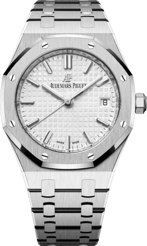 Audemars Piguet Royal Oak 34mm Stainless Steel Silver Dial - 77350ST.OO.1261ST.01 - Luxury Time NYC