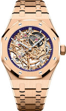 Load image into Gallery viewer, Audemars Piguet Royal Oak 37 mm Double Balance Wheel Openworked Pink Rose Gold Purple Inner Dial | 15467OR.OO.1256OR.02 - Luxury Time NYC